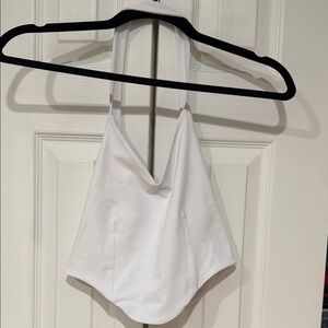 ReoRia White Halter Tank Top